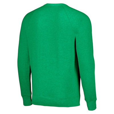 Shop Homage Unisex  Kelly Green Philadelphia Eagles Holiday Raglan Tri-blend Pullover Sweatshirt
