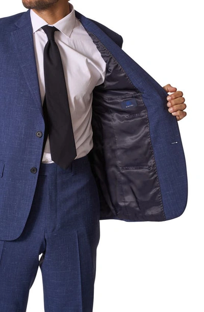 Jb Britches Sartorial Classic Fit Wool & Linen Suit In Blue