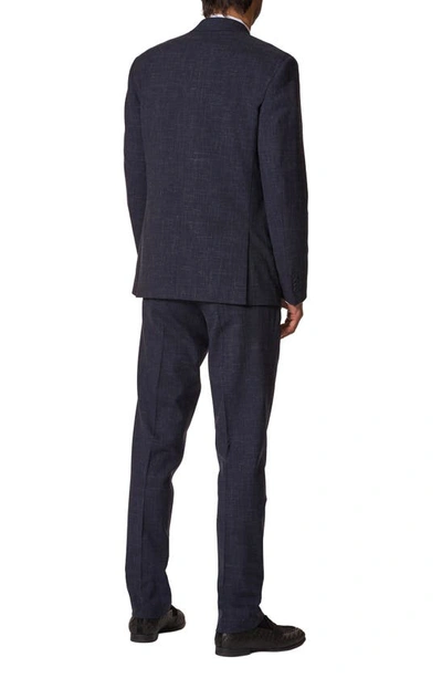 Jb Britches Sartorial Classic Fit Wool & Linen Suit In Navy