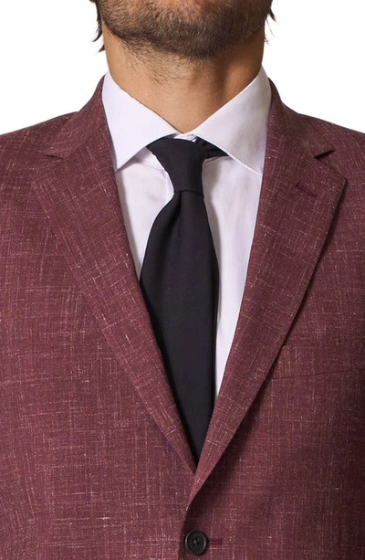 Shop Jb Britches Sartorial Classic Fit Wool & Linen Suit In Plum