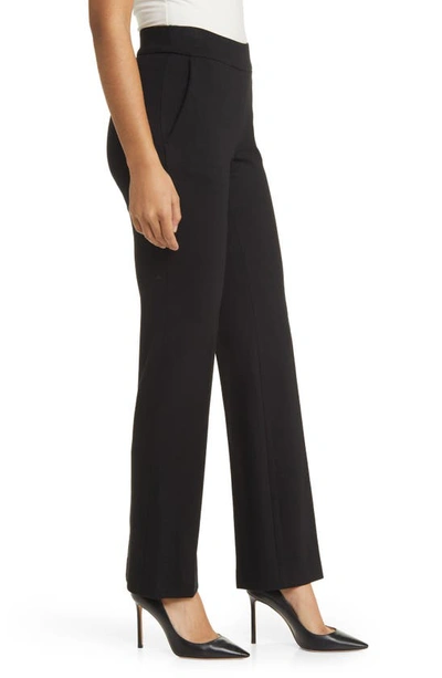 Anne Klein Pull-on Kick Flare Ankle Pant In Anne Black