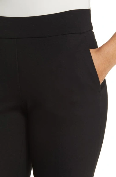Anne Klein Pull-on Kick Flare Ankle Pant In Anne Black