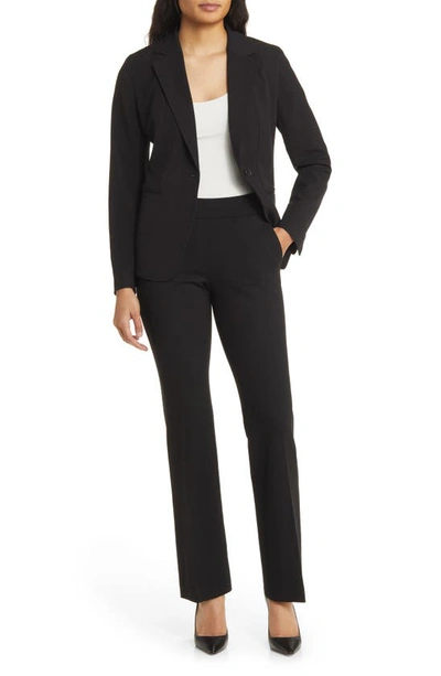 Anne Klein Pull-on Kick Flare Ankle Pant In Anne Black