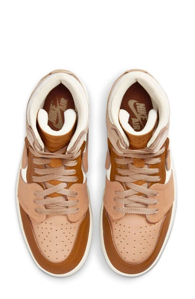 Shop Jordan Air  1 High Mm Basketball Sneaker In Legend Medium Brown/ Brown