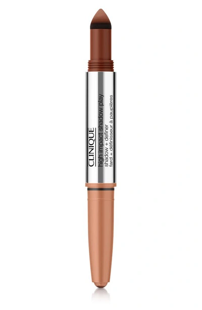 Clinique High Impact Shadow Play Eye Shadow + Definer In Flame And Amber