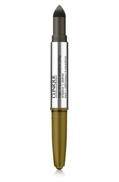 Clinique High Impact Shadow Play Eye Shadow + Definer In Mixed Greens