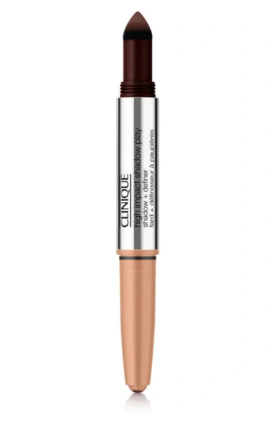 Shop Clinique High Impact Shadow Play Eyeshadow + Definer In Cafe Au Lait