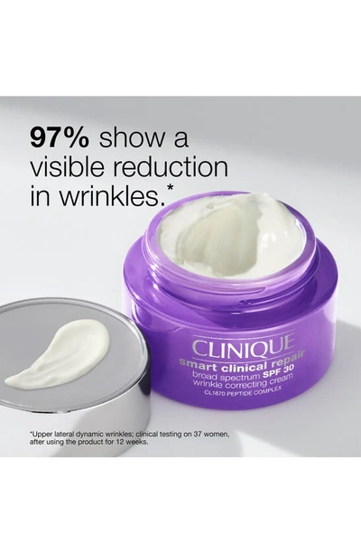 Shop Clinique Smart Clinical Repair Broad Spectrum Spf 30 Wrinkle Correcting Face Cream, 1.7 oz
