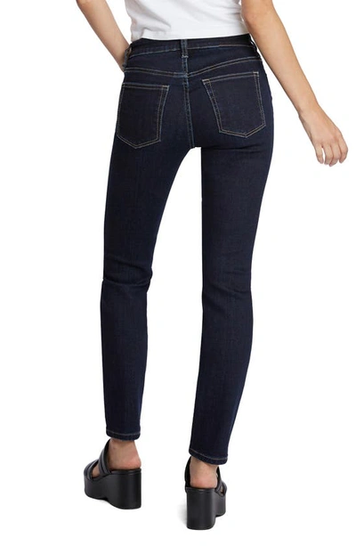 Shop Hint Of Blu Mid Rise Skinny Jeans In Lucca Blue