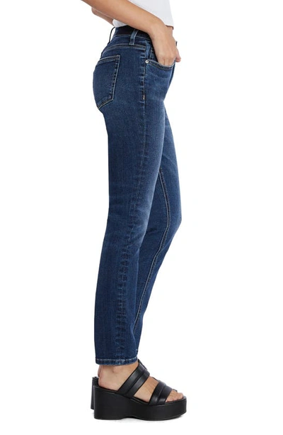 Hint Of Blu Mid Rise Skinny Jeans In Sienna Blue