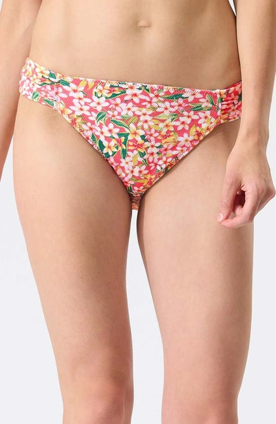 Shop Tommy Bahama Island Cays Floral Reversible Hipster Bikini Bottoms In White Rev