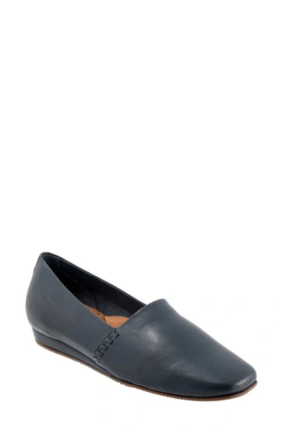 Shop Softwalk ® Vale Flat In Navy