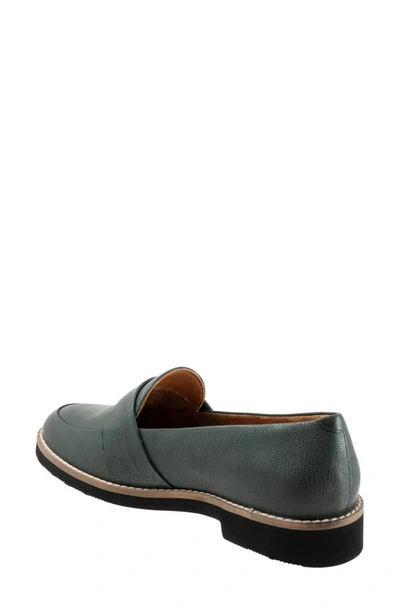 Shop Softwalk Walsh Loafer In Dk Green