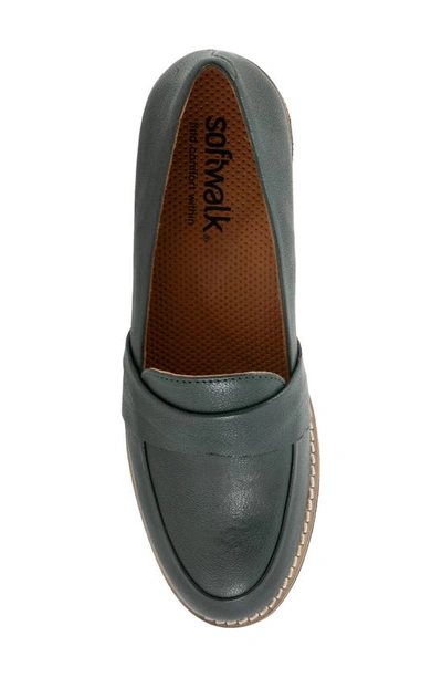 Shop Softwalk Walsh Loafer In Dk Green