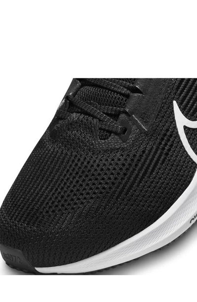 Shop Nike Air Zoom Pegasus 40 Running Shoe In Black/ Iron Grey/ White