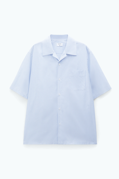 Shop Filippa K Striped Short Sleeve Shirt In White