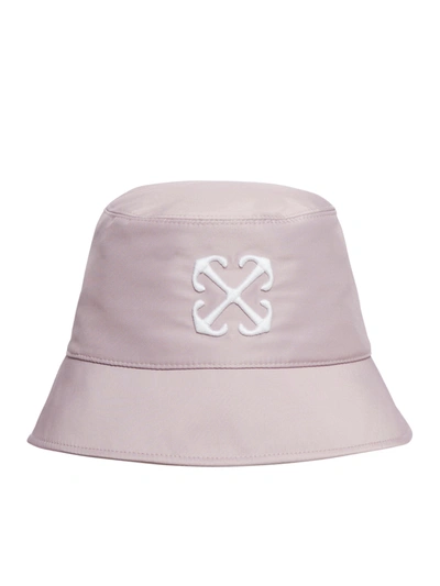 Shop Off-white Arrow Bucket Hat In Pink & Purple