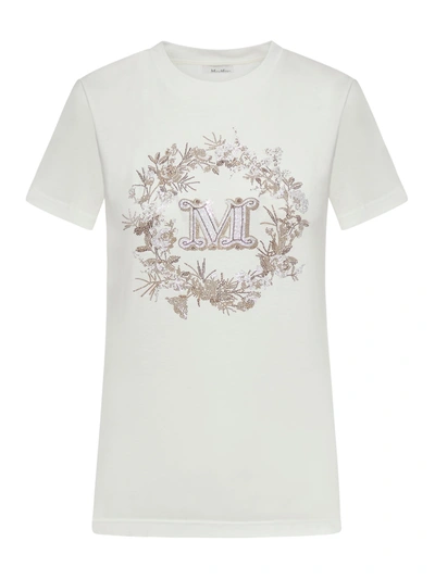 Shop Max Mara Elmo T-shirt In White
