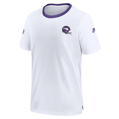 Shop Nike White Minnesota Vikings Classic Coach Performance T-shirt