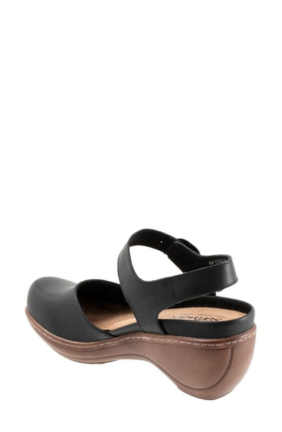 Softwalk Mabelle Ankle Strap Clog In Black