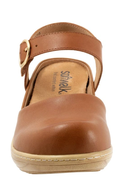 Softwalk Mabelle Ankle Strap Clog In Luggage