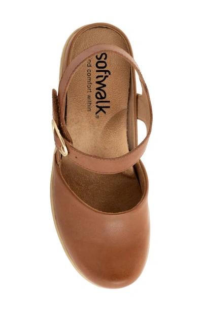 Softwalk Mabelle Ankle Strap Clog In Luggage