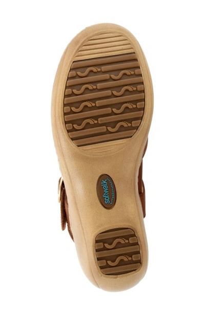 Softwalk Mabelle Ankle Strap Clog In Luggage