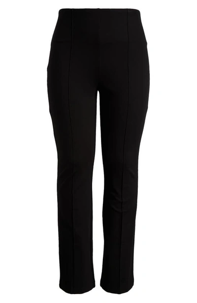 Shop Lyssé Lyssè Elysse High Waist Wide Leg Ponte Pants In Black