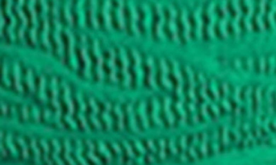 Shop Bondeye Sera Long Sleeve Crop Top In Emerald Tiger