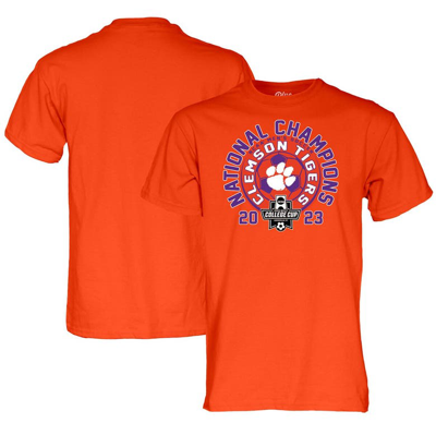 Shop Blue 84 Soccer National Champions T-shirt In Orange