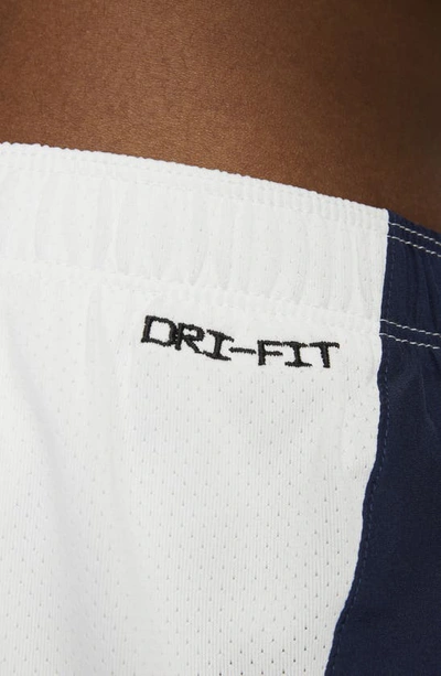 Shop Nike Dri-fit Track Club 3-inch Running Shorts In Summit White/ Midnight Navy