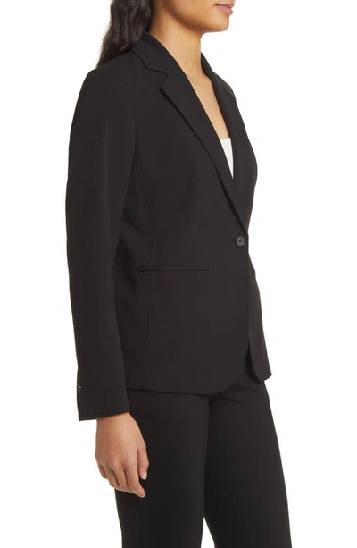 Shop Anne Klein Mélange Jacket In Anne Black