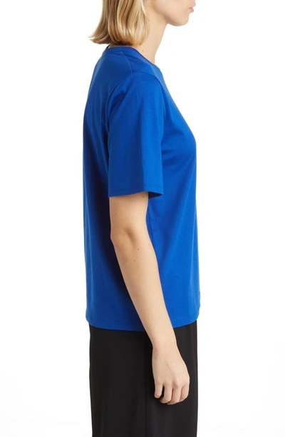 Shop Nordstrom Relaxed Fit Pima Cotton Crewneck T-shirt In Blue Surf