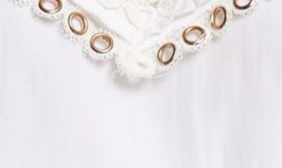 Shop Ramy Brook Alexa Grommet & Eyelet Detail Minidress In Ivory