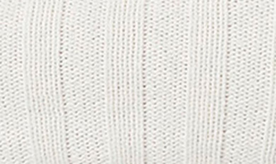 Shop Paige Henrietta Ruffle Cuff Cable Stitch Sweater In Ivory