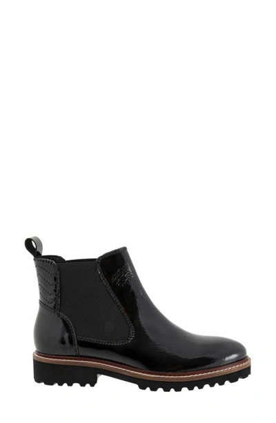 Shop Softwalk Indy Chelsea Boot In Black Patent