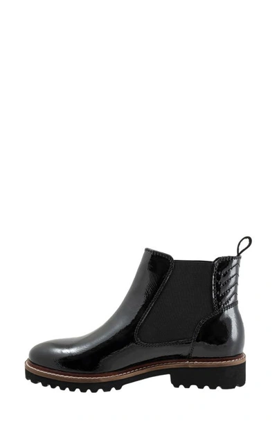 Shop Softwalk Indy Chelsea Boot In Black Patent