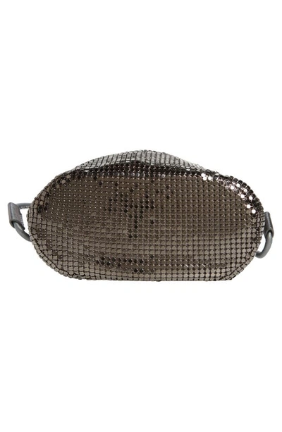 Shop Anya Hindmarch Eyes Metal Mesh Drawstring Pouch In Anthracite