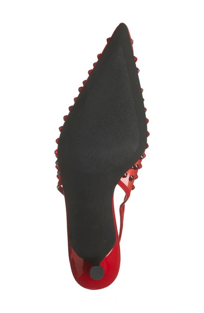Shop Jeffrey Campbell Persona Pointed Toe Slingback Pump In Red Combo