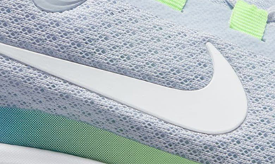 Shop Nike Kidfinity Sneaker In Grey/ White/ Volt