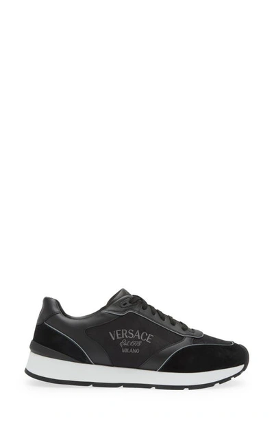 Shop Versace Milano Sneaker In 1b000-black