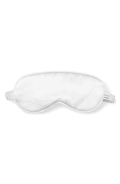 Shop Petite Plume Silk Sleep Mask In White