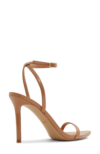 Shop Aldo Tulipa Ankle Strap Pointed Toe Sandal In Other Dark Beige