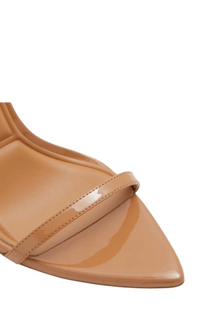 Aldo Tulipa Ankle Strap Pointed Toe Sandal In Other Dark Beige