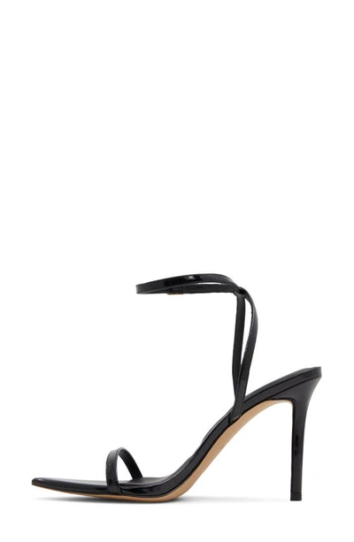 Shop Aldo Tulipa Ankle Strap Pointed Toe Sandal In Black