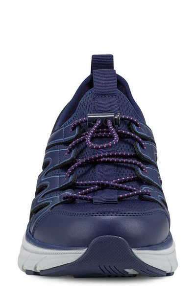 Shop Easy Spirit Metri Cutout Walking Sneaker In Dark Blue