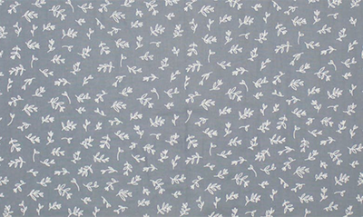 Shop L'ovedbaby Branch Print Fitted Organic Cotton Crib Sheet In Twilight Leaves