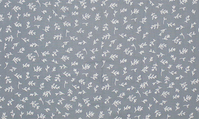 L'ovedbaby Branch Print Fitted Organic Cotton Crib Sheet In Twilight Leaves