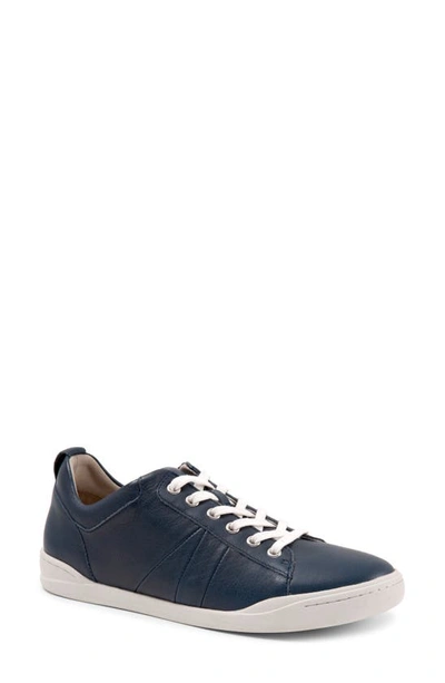 Shop Softwalk ® Athens Sneaker In Navy Leather
