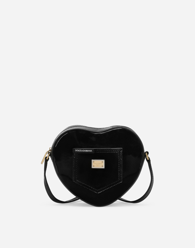 Shop Dolce & Gabbana Dg Girlie Heart Bag In Black